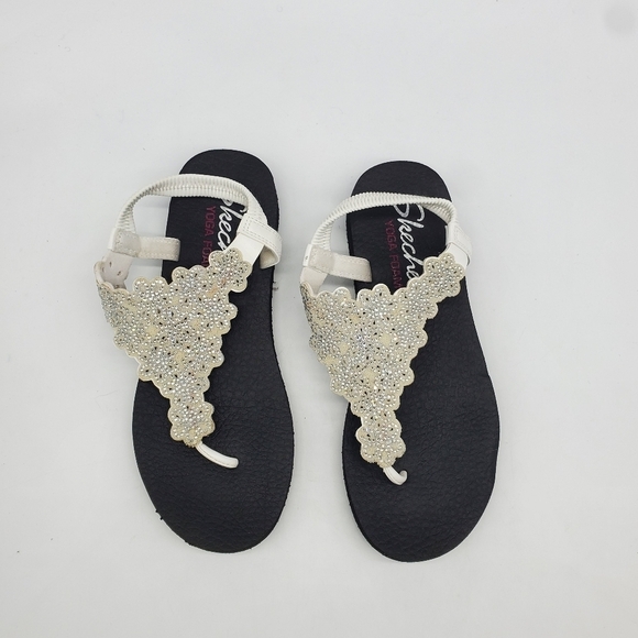 Skechers Shoes Women's 9 Cali Meditation Floral Lover Thong Sandals - Picture 12 of 12